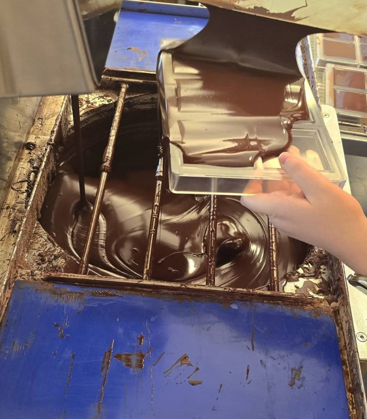 Tavolette di cioccolato realizzate dai partecipanti